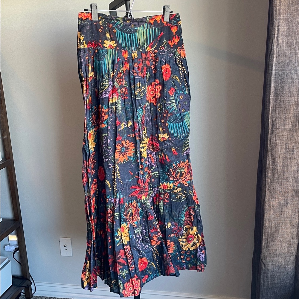 French Connection Colorful Floral Patterned Maxi Skirt